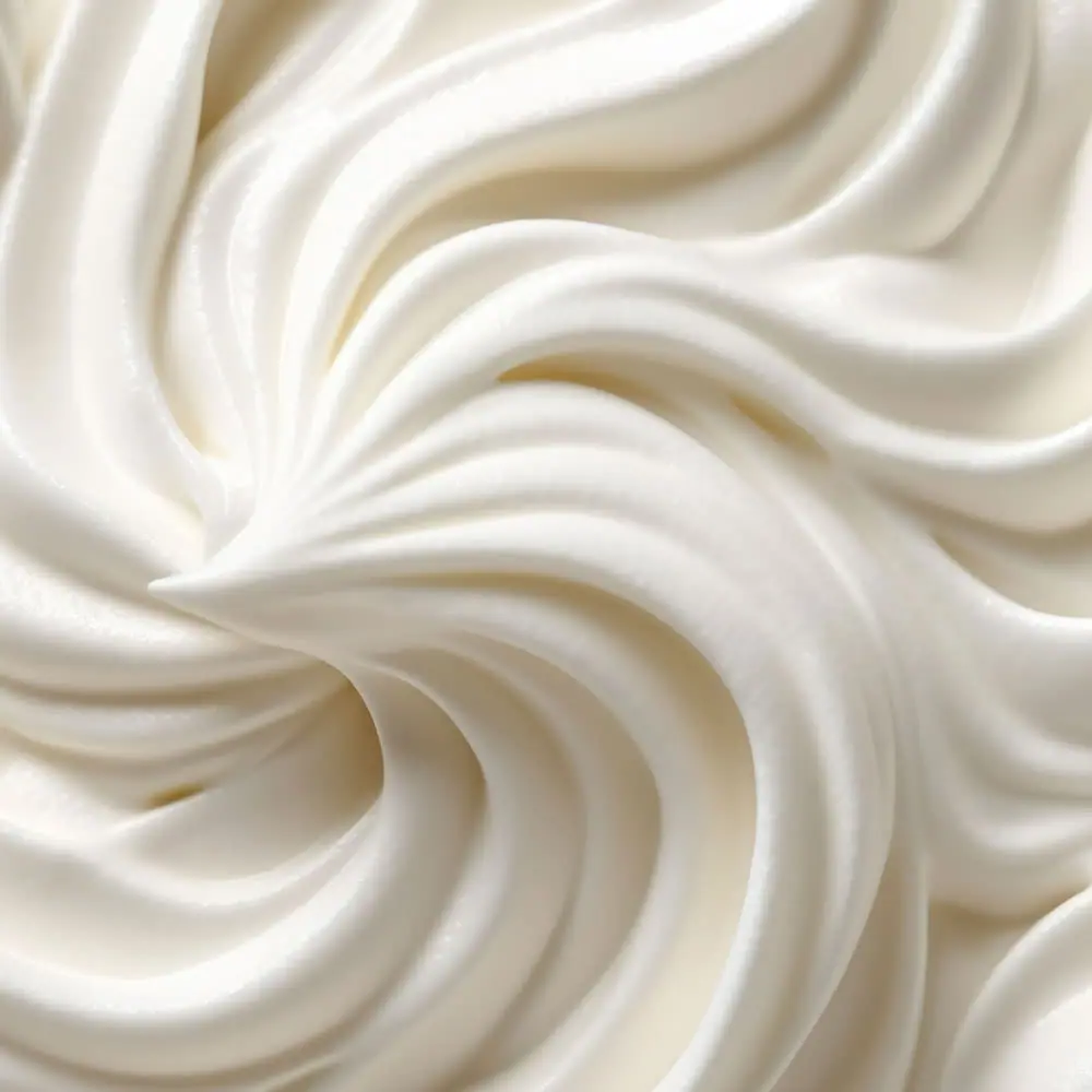 Yakından vanilyalı soft-serve dokusu